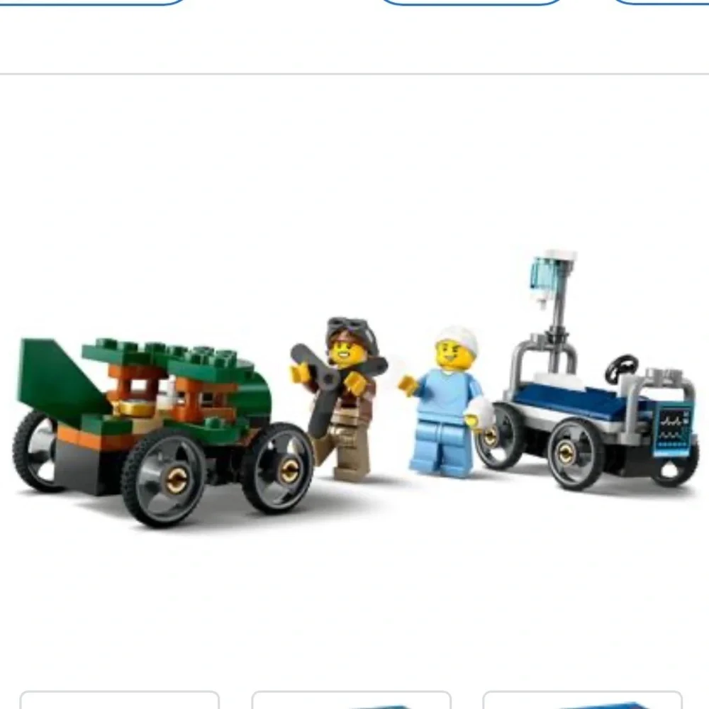 LEGO city set 60459 Airplane vs. Hospital Bed Race Car Pack new in sealed box